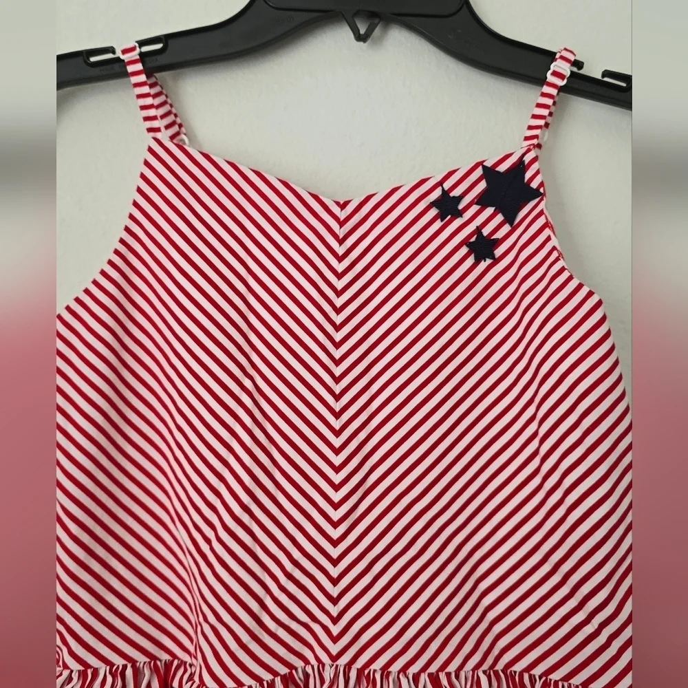 Gymboree red striped  dress size 10